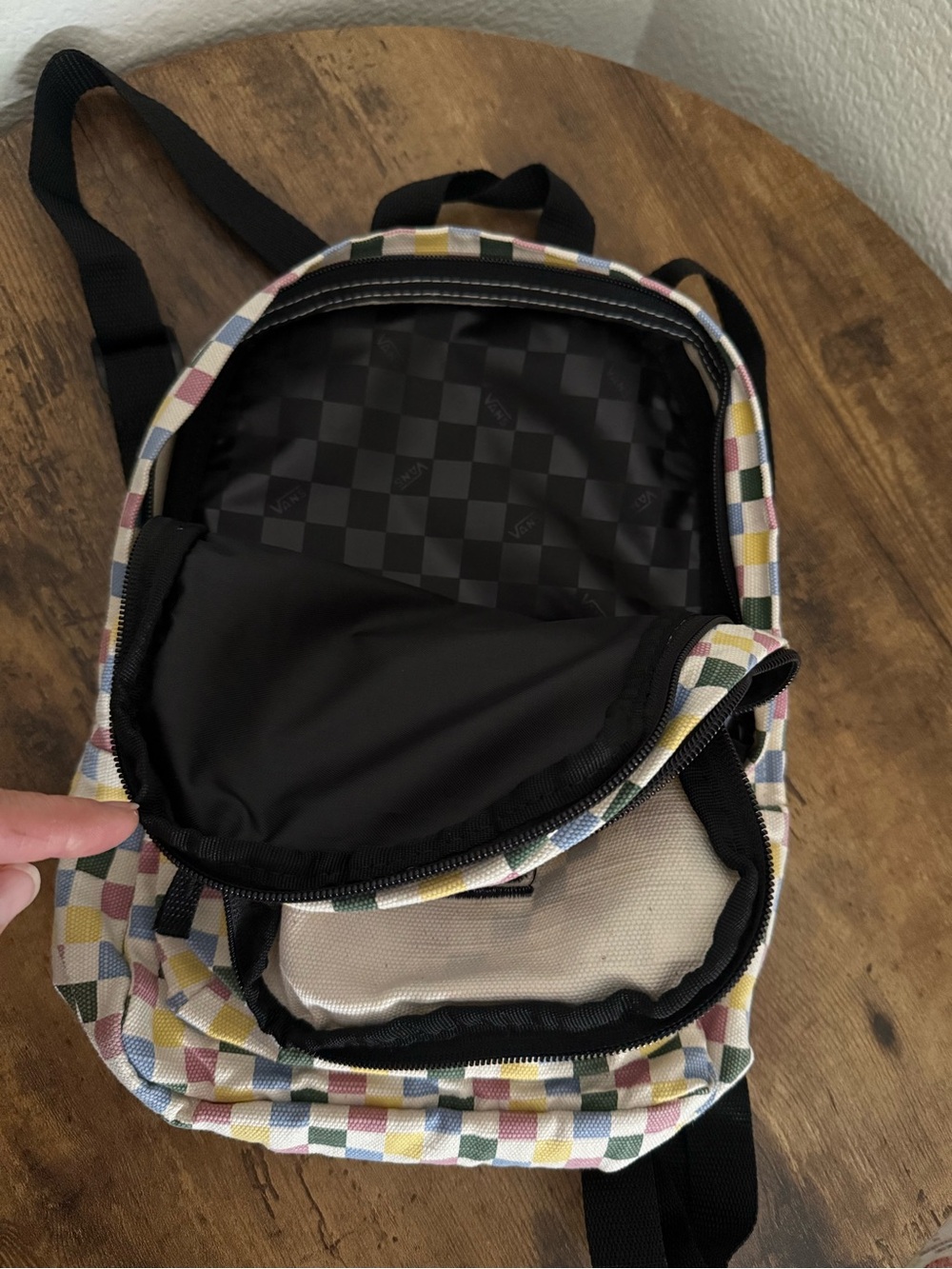 Vans Novelty Bounds Multicolored Unisex Checkerboard Backpack Out of Stock - Picture 5 of 7